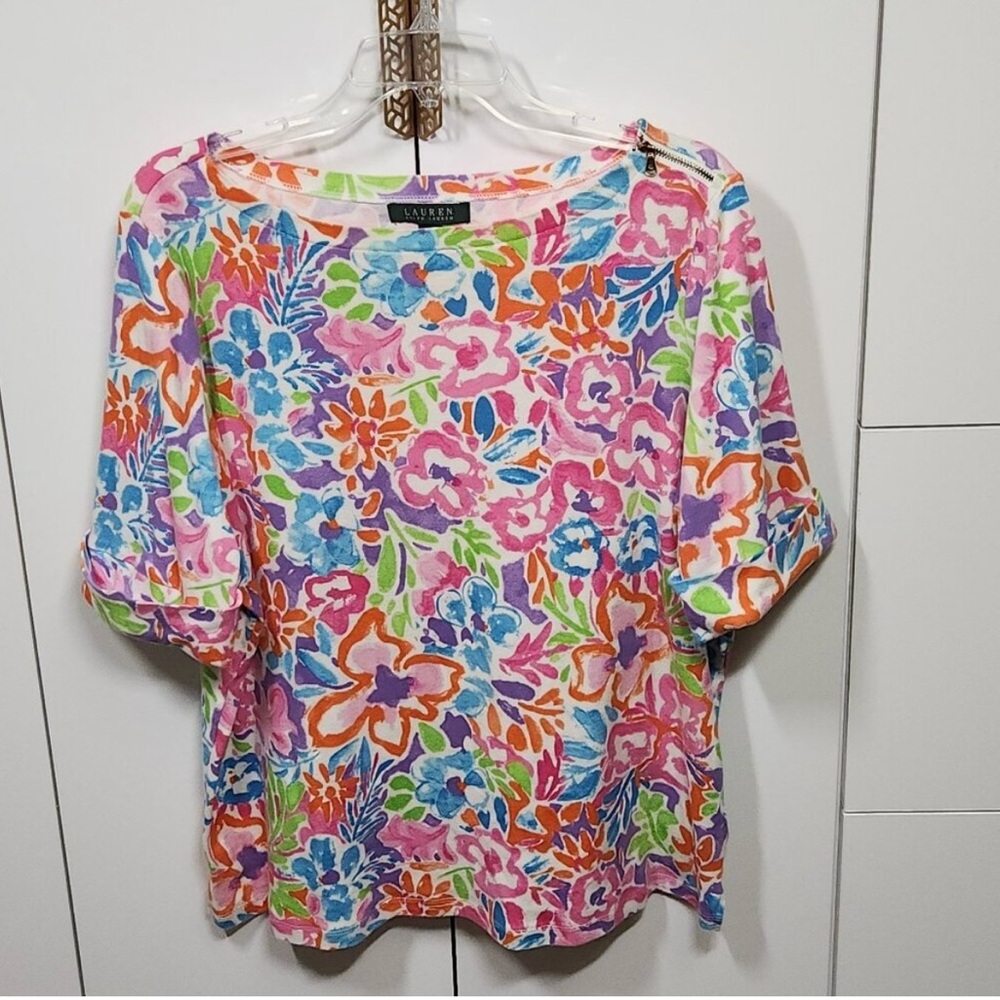 Ralph Lauren Floral Women's Top Size Large